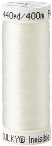 What is Serger Thread Used For: Types, Uses & Tips 5 Sulky Premium Invisible Thread 440yd, B003W126LK