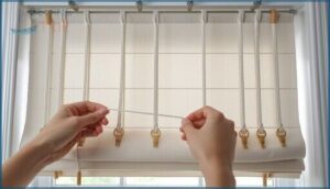 threading cords and ensuring smooth operation threading cords and ensuring smooth operation