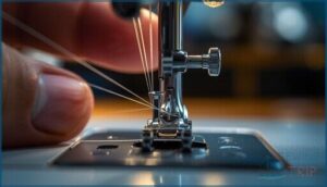 threading the needle (front to back) threading the needle (front to back)