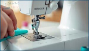 threading through upper thread guides threading through upper thread guides