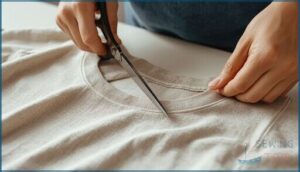 trimming and smoothing the cut trimming and smoothing the cut