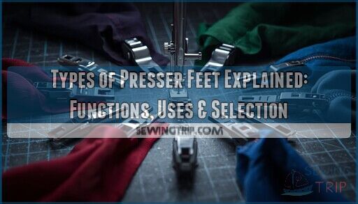 types of presser feet explained