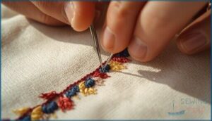 using a needle for precise stitch removal using a needle for precise stitch removal
