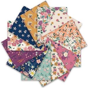 Top 8 Fabric Bundles for Quilting: Reviews & Buying Guide 4 Whaline 12Pcs Retro Floral Cotton B0CB7XT3JH