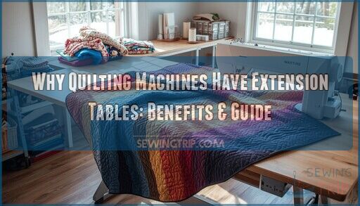 why quilting machines have extension tables