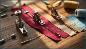 zipper feet (standard, invisible, adjustable) zipper feet (standard, invisible, adjustable)