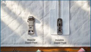 zipper foot (regular and invisible) zipper foot (regular and invisible)