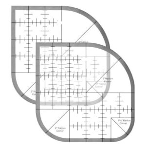 9 Best Quilting Rulers for Curved Designs: Features & Reviews 5 2 PCS Quilting Templates, Curved B0FGQ5JND4