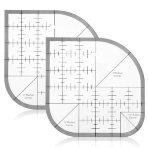 9 Best Quilting Rulers for Curved Designs: Features & Reviews 4 2Pcs Acrylic Curved Corner Cutter B0FN4BGN3T