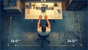 allowing for operator movement allowing for operator movement