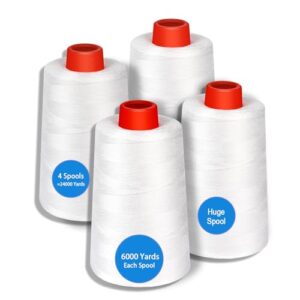9 Best Thread Sets for Sergers: Types, Quality & Buying Guide 8 AOFITOA White Sewing Thread, Serger B0FD3Y8V3P