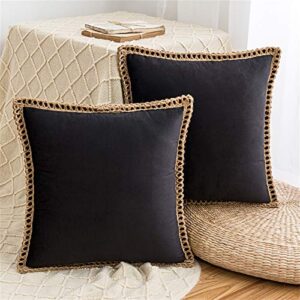 Best Material for Pillow Covers: Compare 10+ Fabrics & Brands 2 AQOTHES Set of 2 Velvet B08HRQX4TJ
