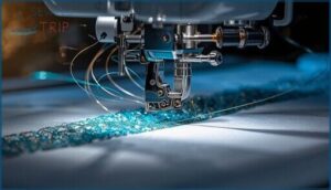 automatic thread cutting and tie-off automatic thread cutting and tie-off