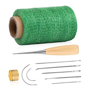 8 Best Thread Sets for Upholstery: Materials, Uses & Tips 6 BAGERLA 273 Yards Leather Waxed B0C1VMWW89
