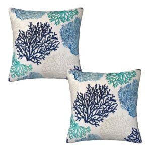 Best Material for Pillow Covers: Compare 10+ Fabrics & Brands 10 Beach Coastal Coral Branch Ocean B0CPXMRWST
