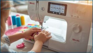 built-in stitches and buttonhole options built-in stitches and buttonhole options