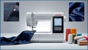 built-in stitches and buttonholes built-in stitches and buttonholes