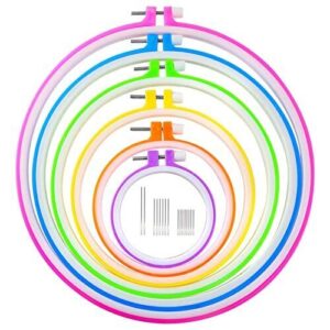 Top 9 Embroidery Hoops for Hand Stitching (2026 Reviews) 4 Caydo 6 Pieces Embroidery Hoops B07TXQH7M2