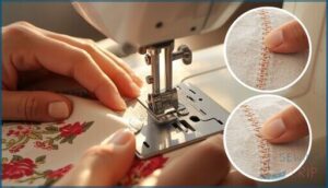 checking thread tension and stitch readiness checking thread tension and stitch readiness