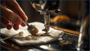 cleaning the lever and surrounding area cleaning the lever and surrounding area