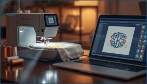 computer-connected monogramming machines computer-connected monogramming machines