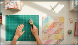 cutting and arranging quilt pieces cutting and arranging quilt pieces