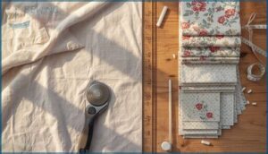 cutting and preparing fabric pieces cutting and preparing fabric pieces