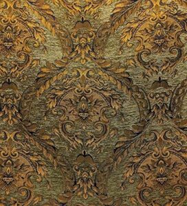 Smooth Vs Textured Fabric: Key Differences & 9 Best Options 2 Damask Tapestry Chenille Fabric B0813YPM1S