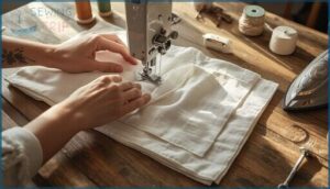 double-fold hem technique double-fold hem technique