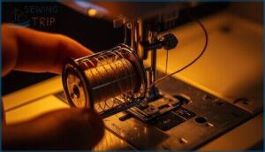 ensuring correct bobbin orientation ensuring correct bobbin orientation