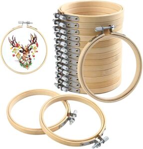 5 Best Embroidery Hoops for Kids + Fun Projects & Tips (2026) 2 FEBSNOW 16 Pieces 4 Inch B0824SHG24