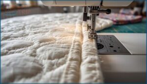 flatlock stitch for joining batting and backs flatlock stitch for joining batting and backs