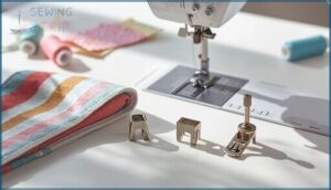 free arm and included presser feet free arm and included presser feet