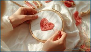 heart flower embroidery for beginners heart flower embroidery for beginners