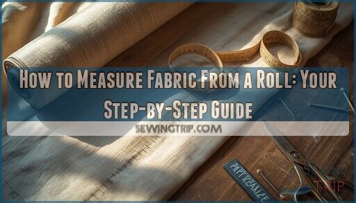 how to measure fabric from a roll