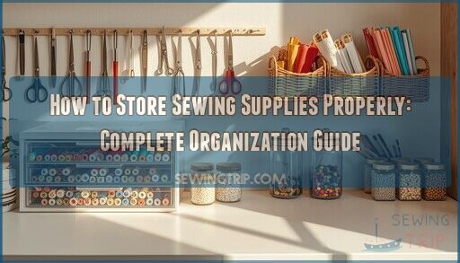 how to store sewing supplies properly