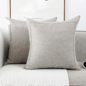 Best Material for Pillow Covers: Compare 10+ Fabrics & Brands 7 Jepeak 18x18 Inch Burlap Linen B019TRVFFS