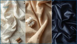 key qualities of popular fabrics (cotton, linen, polyester, etc.) key qualities of popular fabrics (cotton, linen, polyester, etc.)