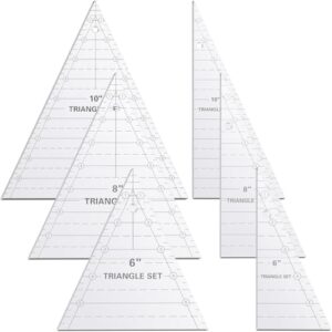 Best Quilting Rulers for Triangle Patterns: Top 10 Picks & Guide 5 Kigley 3 Set Tall Triangle B0D9H7F6VR