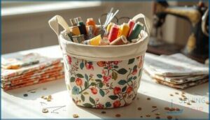 making a handmade storage bucket for supplies making a handmade storage bucket for supplies