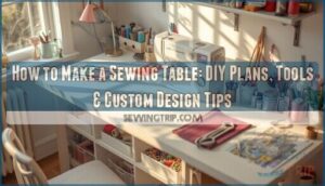 making a sewing table making a sewing table
