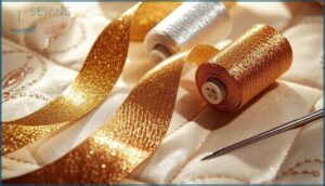 metallic thread for decorative accents metallic thread for decorative accents
