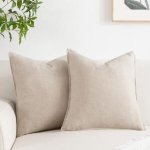 Best Material for Pillow Covers: Compare 10+ Fabrics & Brands 5 PANDICORN Natural Linen Throw Pillow B0CSDVB5R9