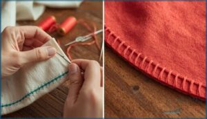 practicing blanket and whip stitches practicing blanket and whip stitches