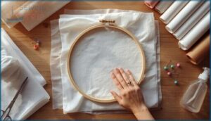 preparing fabric and stabilizers preparing fabric and stabilizers