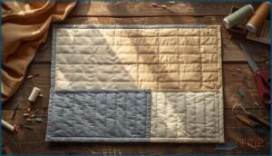 quilting main panels and adding pockets quilting main panels and adding pockets