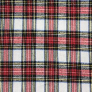 Top 9 Fabrics for Plushies: Your Complete Sewing Fabric Guide 4 Red and White Christmas Tartan B0CPJ553NK
