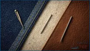 selecting needle types for denim, canvas, and leather selecting needle types for denim, canvas, and leather