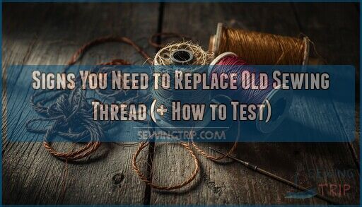 signs you need to replace old sewing thread
