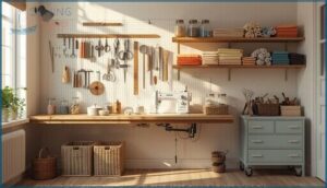 smart sewing room storage solutions smart sewing room storage solutions